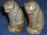 Cat shakers glazed desert gold